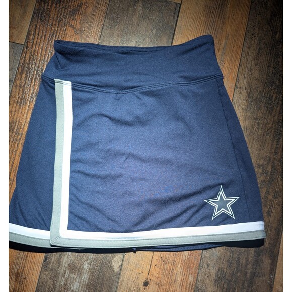 Mitchell & Ness Women’s Dallas Cowboys Cheer Skirt XS – NFL Throwback Navy Blue - Picture 1 of 3